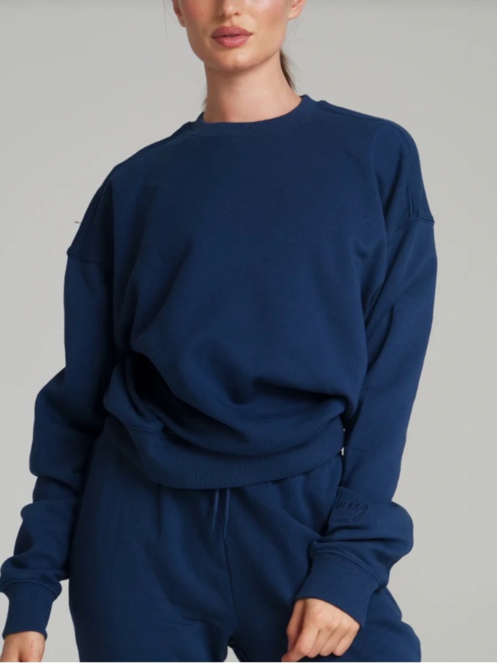 BuffBunny Navy Blue Crewneck Sweater